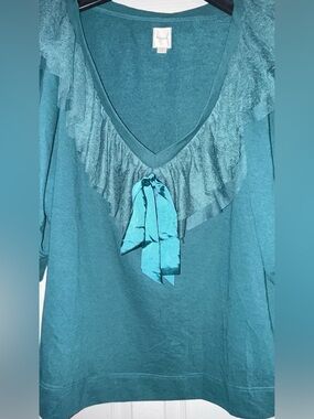 Anthropologie Maeve 3/4 sleeve sweatshirt 2X